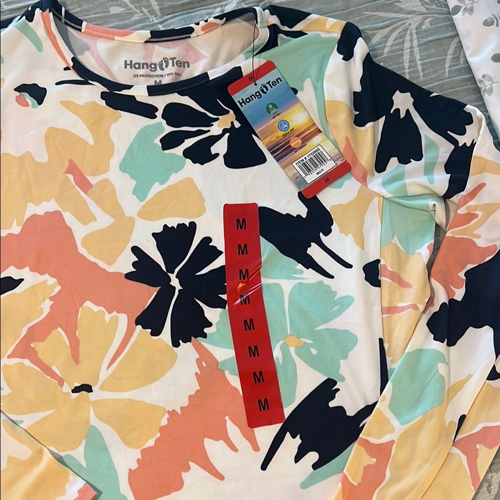 Hang Ten Multicolor Floral Long Sleeve Shirt